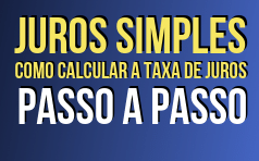 Como calcular a taxa de juros simples com fórmula