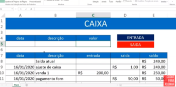 Como montar planilha de fluxo de caixa no Excel – Rápido e Prática