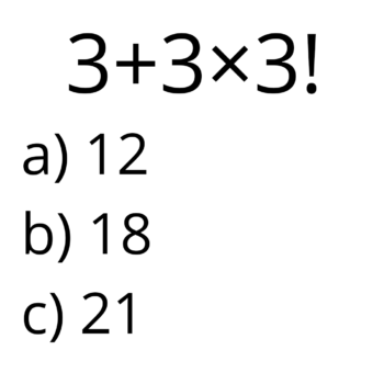 Desafio da matemática básica