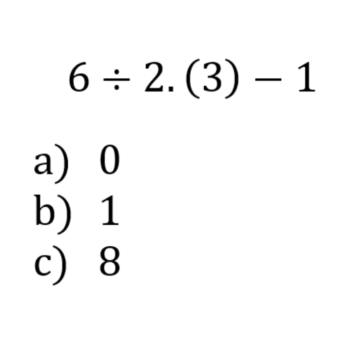 Problema de matemática básica aritmética